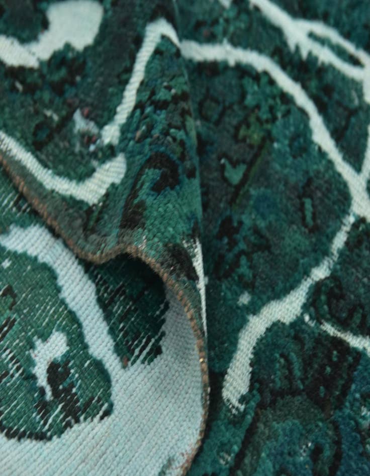 Detail image of  5' 5 x 6' 3  Hand Knotted Ultra Vintage Persian Wool Square Rug