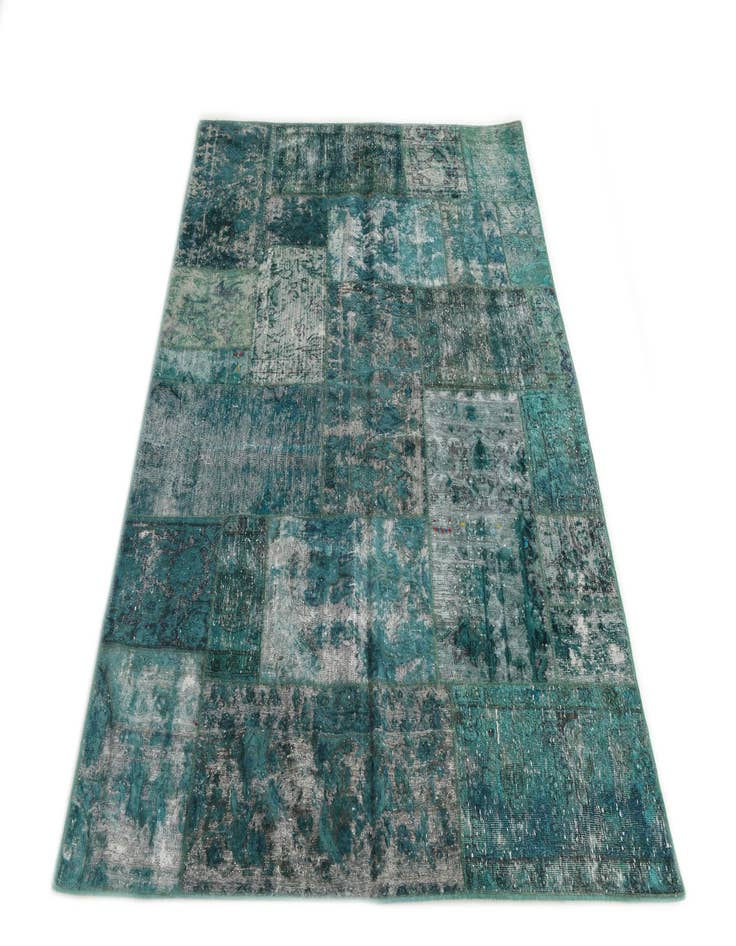 Detail image of  5' 2 x 6' 1  Hand Knotted Ultra Vintage Persian Wool Square Rug