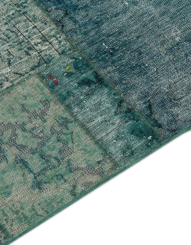 Detail image of  5' 2 x 6' 1  Hand Knotted Ultra Vintage Persian Wool Square Rug