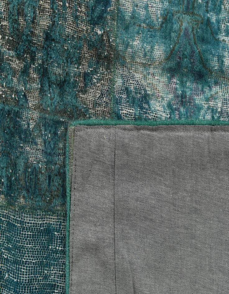 Detail image of  5' 2 x 6' 1  Hand Knotted Ultra Vintage Persian Wool Square Rug