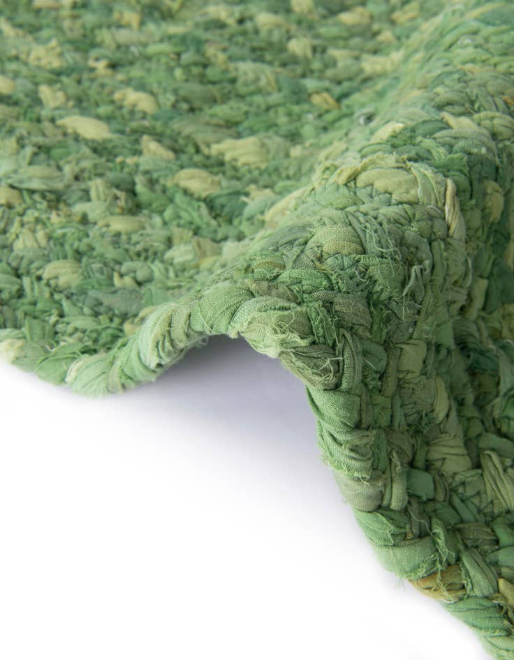 Detail image of  0' 9 x 2' 6  Hand Braided Chindi Stair Rug