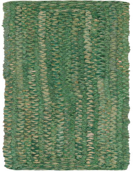 Detail image of  1' 2 x 6' 1 Braided Chindi Table Runner Rug