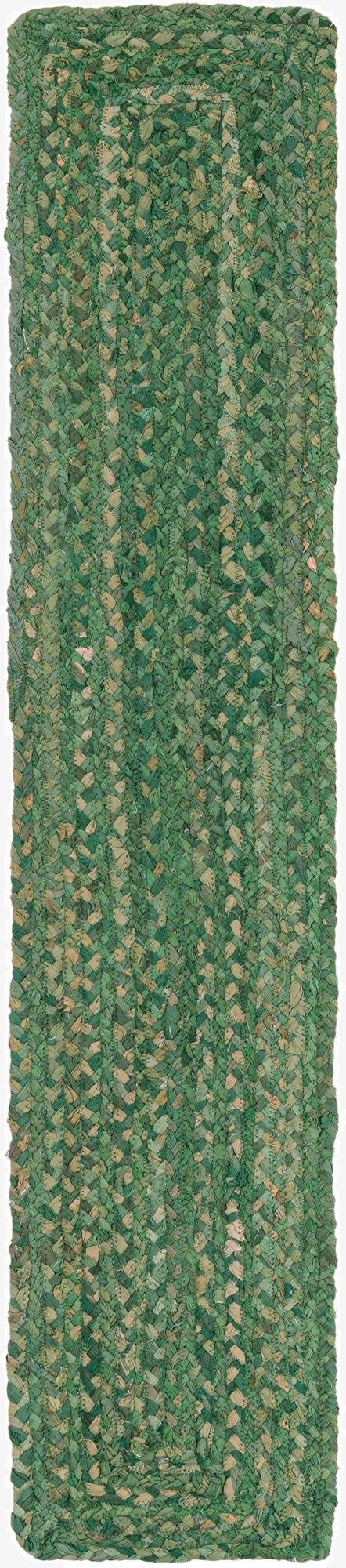  1' 2 x 6' 1 Braided Chindi Table Runner Rug