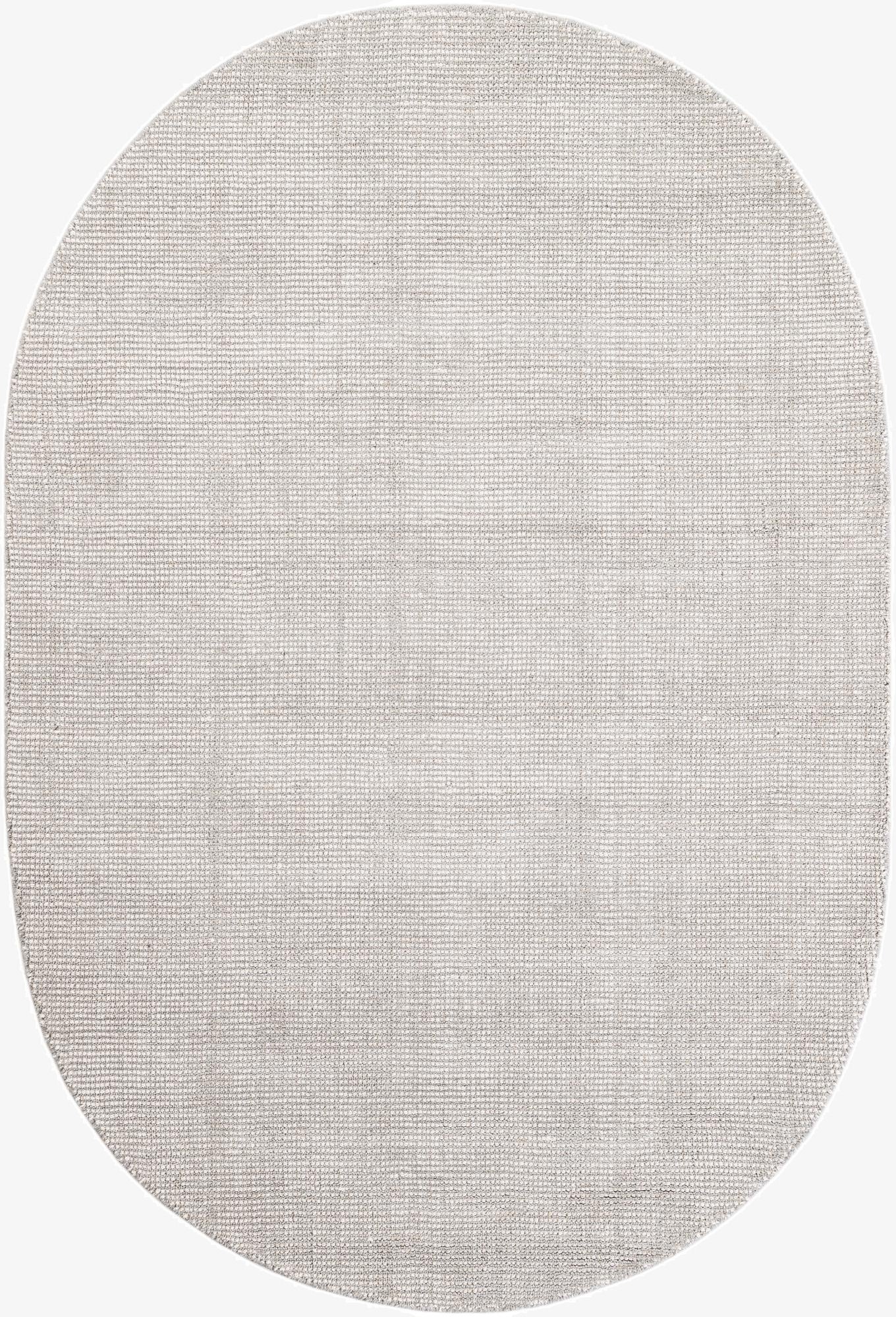  4' 1 x 6' 1  Hand Woven Jill Zarin English Manor Wool Oval Rug