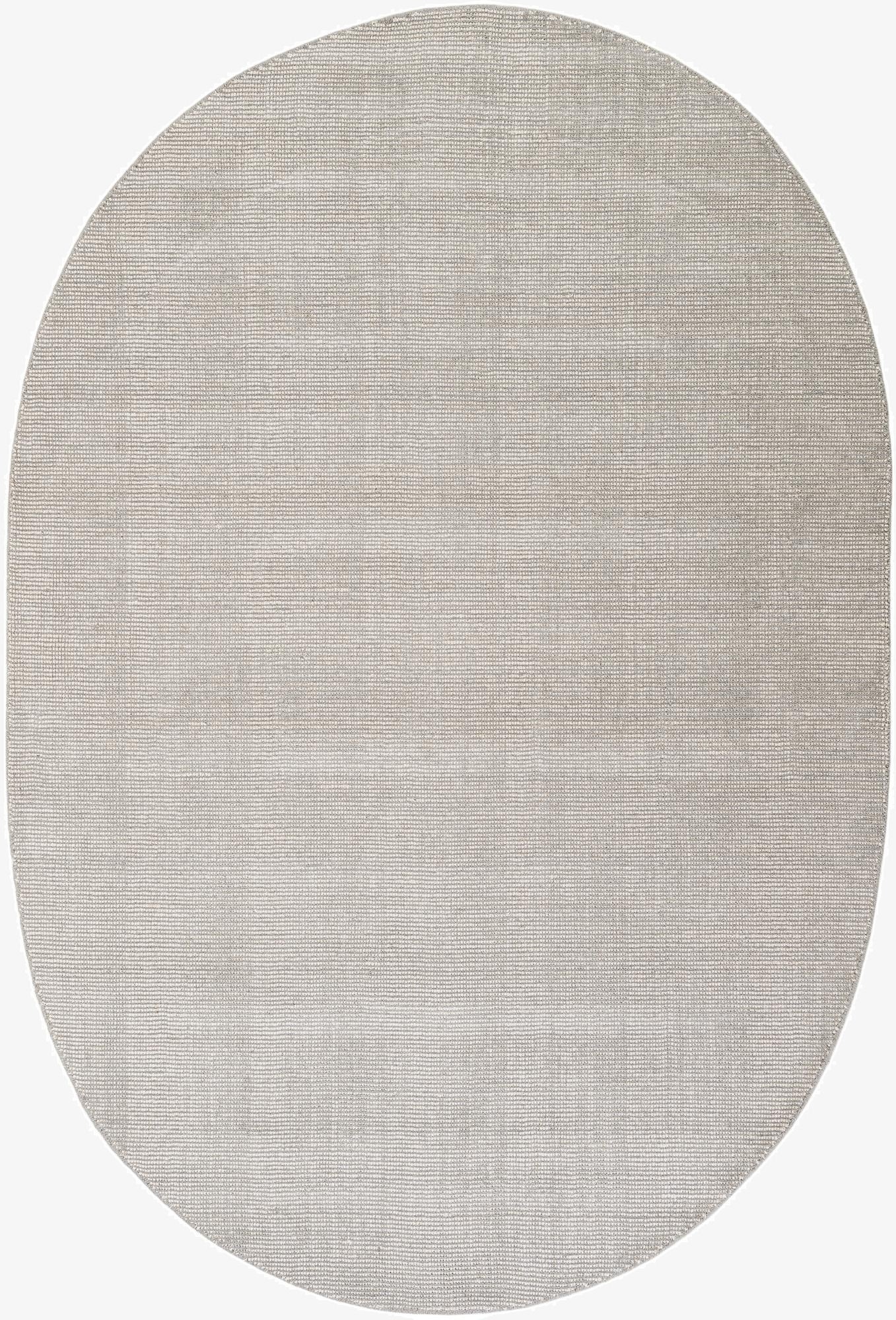  6' 1 x 9'  Hand Woven Jill Zarin English Manor Wool Oval Rug
