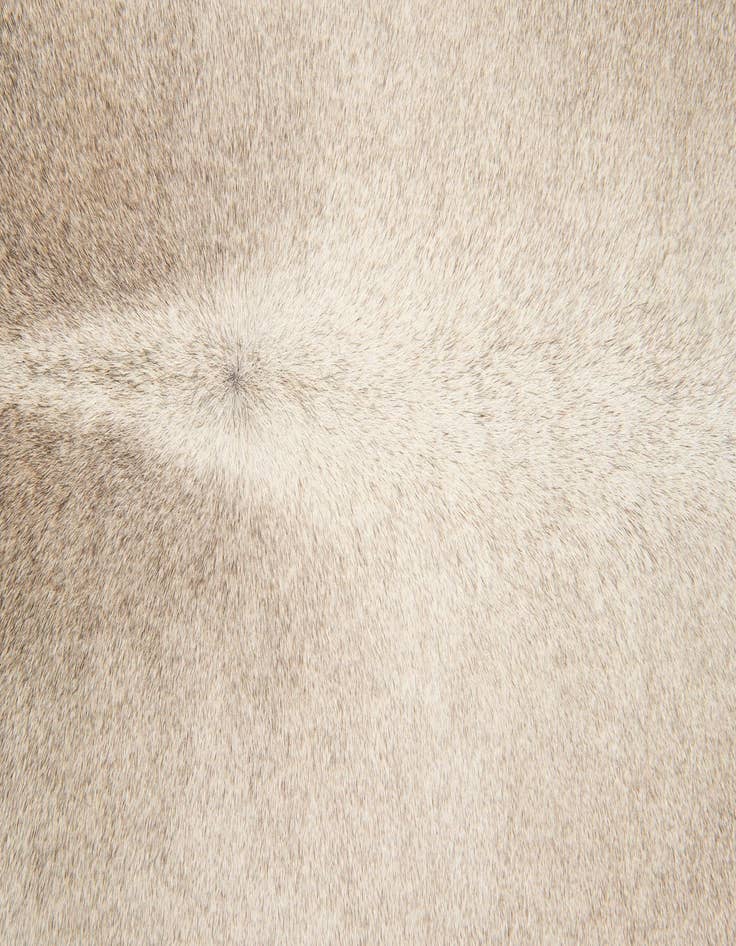 Detail image of  6' 1 x 6' 9 Cowhide Leather Rug