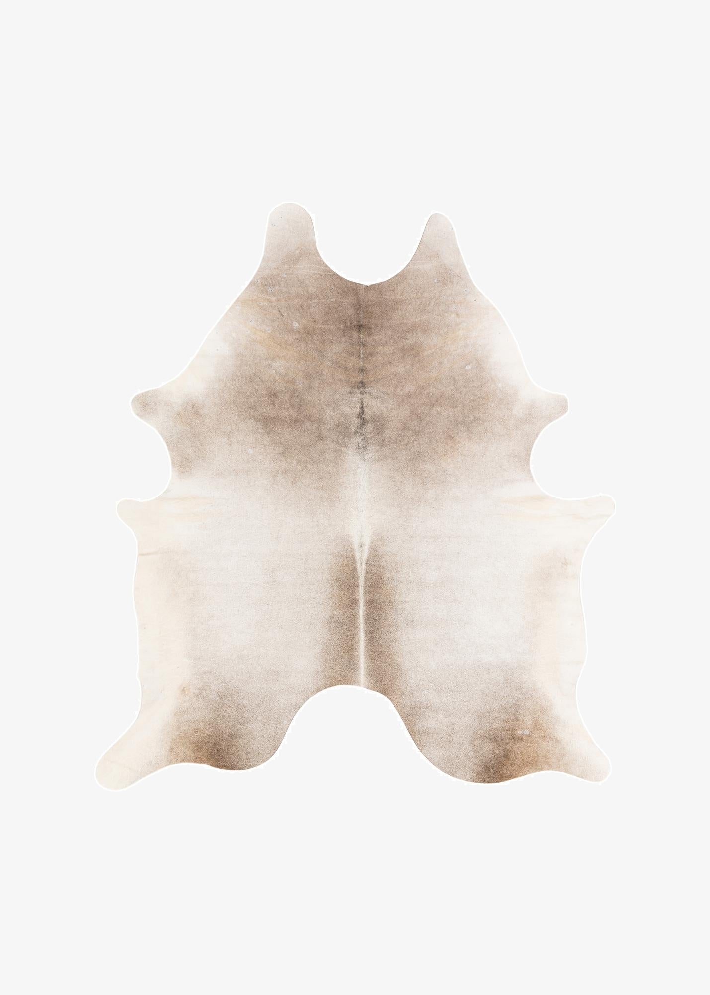  6' 1 x 6' 9 Cowhide Leather Rug