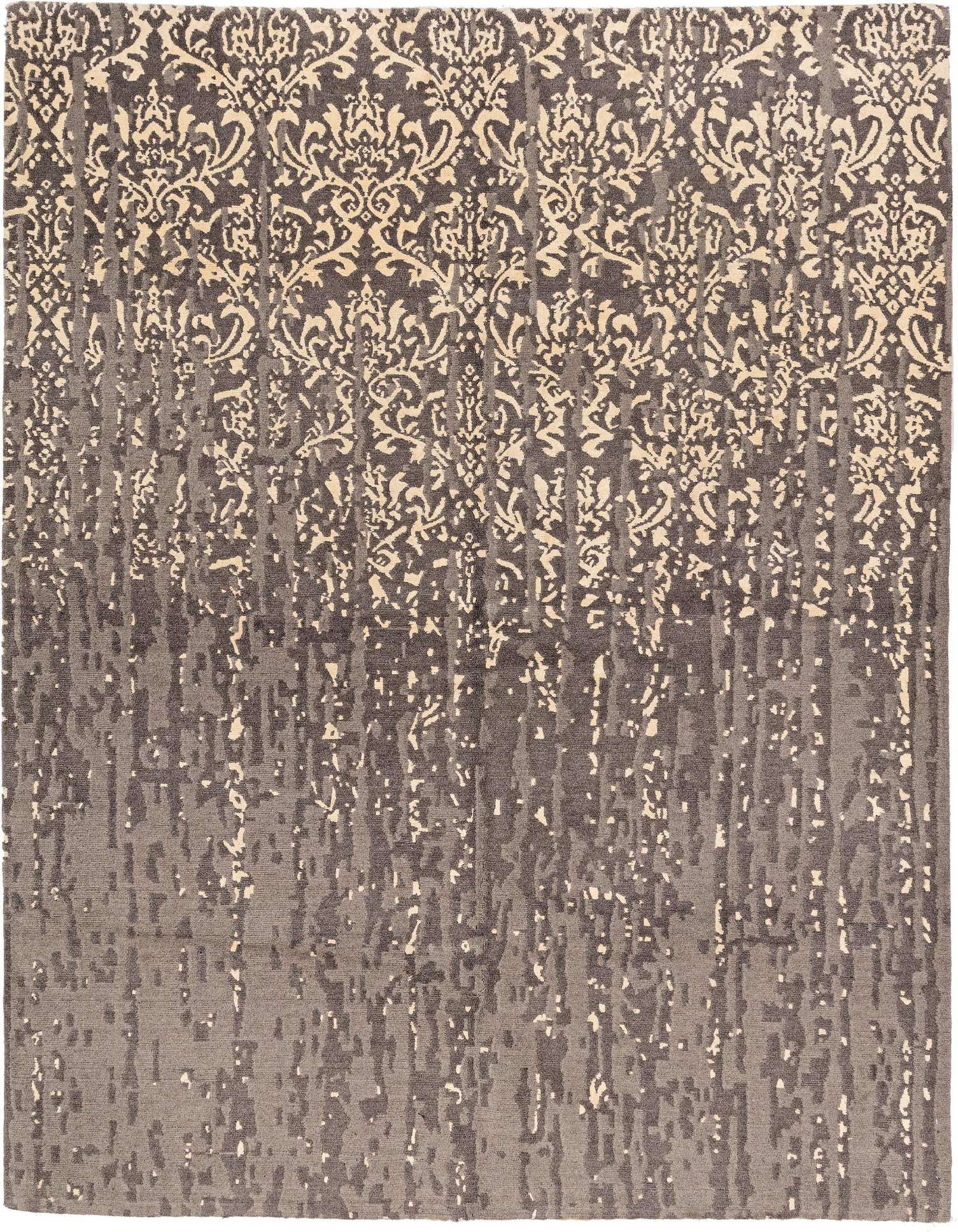 Primary image  4' 11 x 6' 7 Damask with Silk Rug