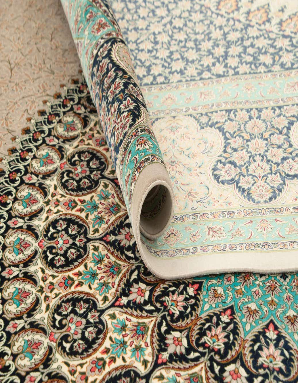 Primary image  6' 6 x 9' 9 Ghom Design Rug