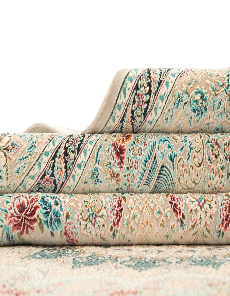 Detail image of  6' 5 x 9' 10 Ghom Design Rug