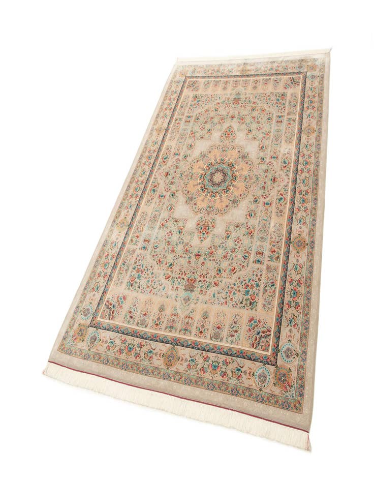 Detail image of  6' 7 x 9' 9 Ghom Design Rug