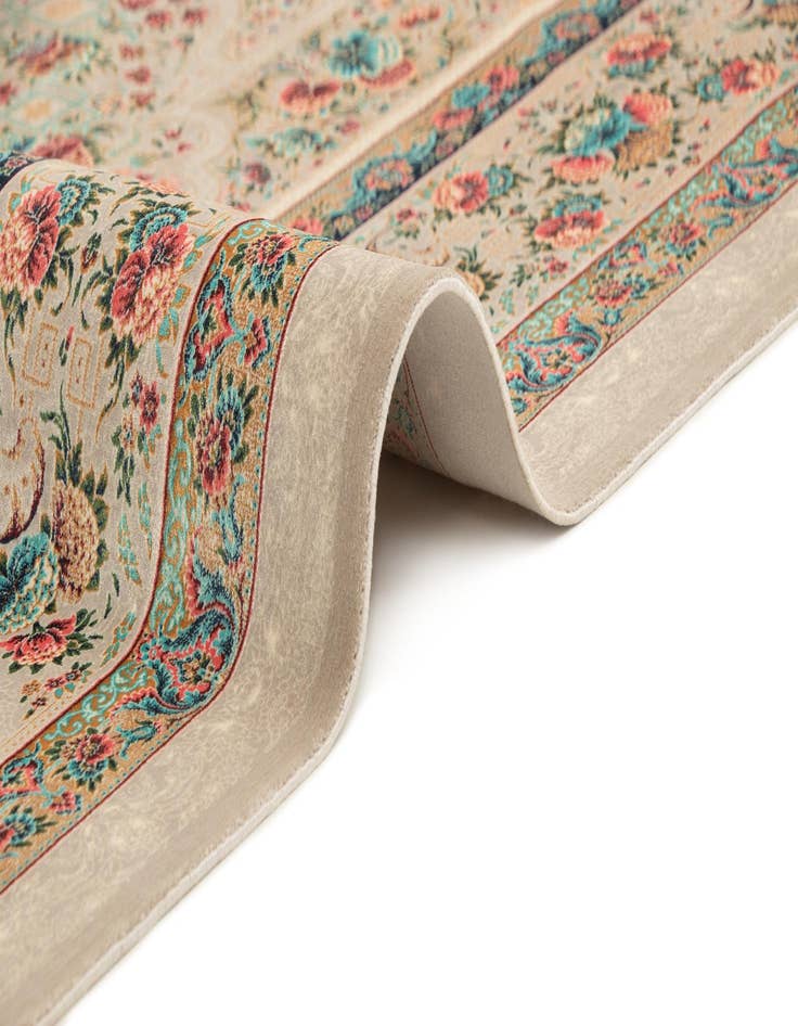 Detail image of  6' 7 x 9' 9 Ghom Design Rug