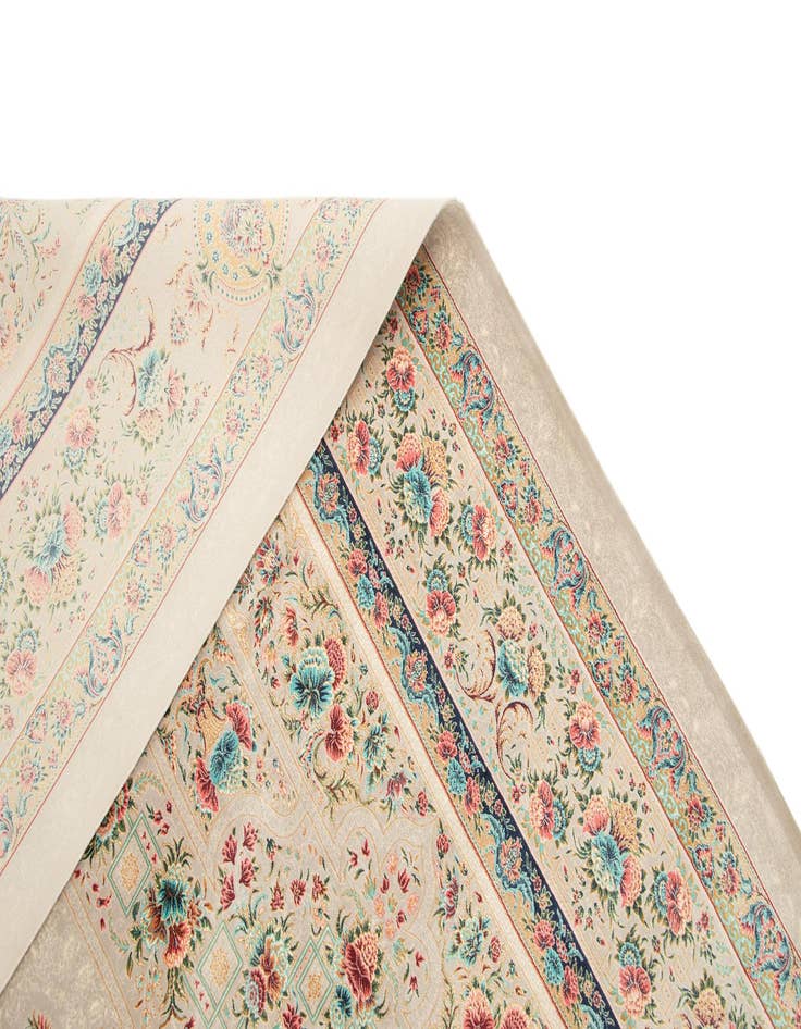 Detail image of  6' 7 x 9' 9 Ghom Design Rug