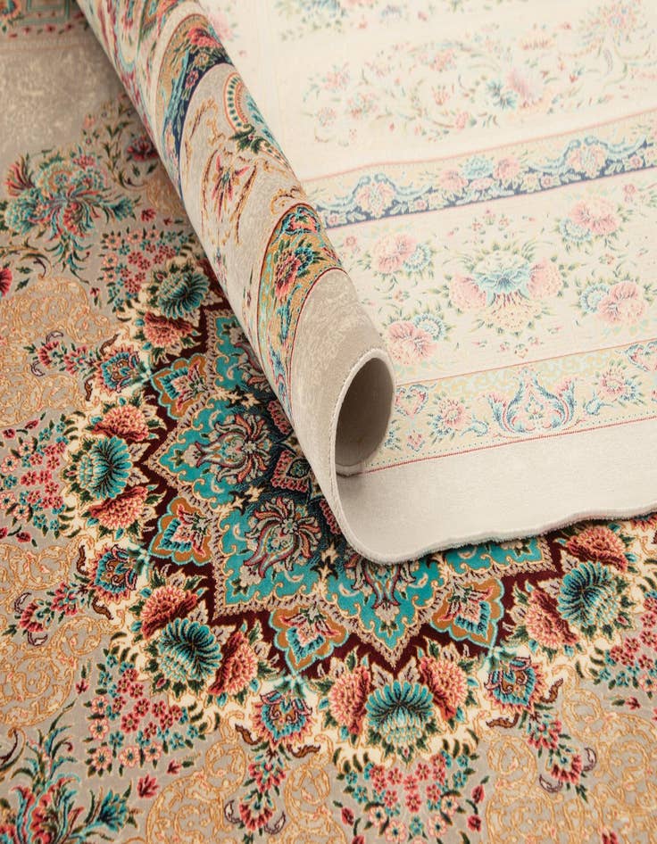 Detail image of  6' 7 x 9' 9 Ghom Design Rug