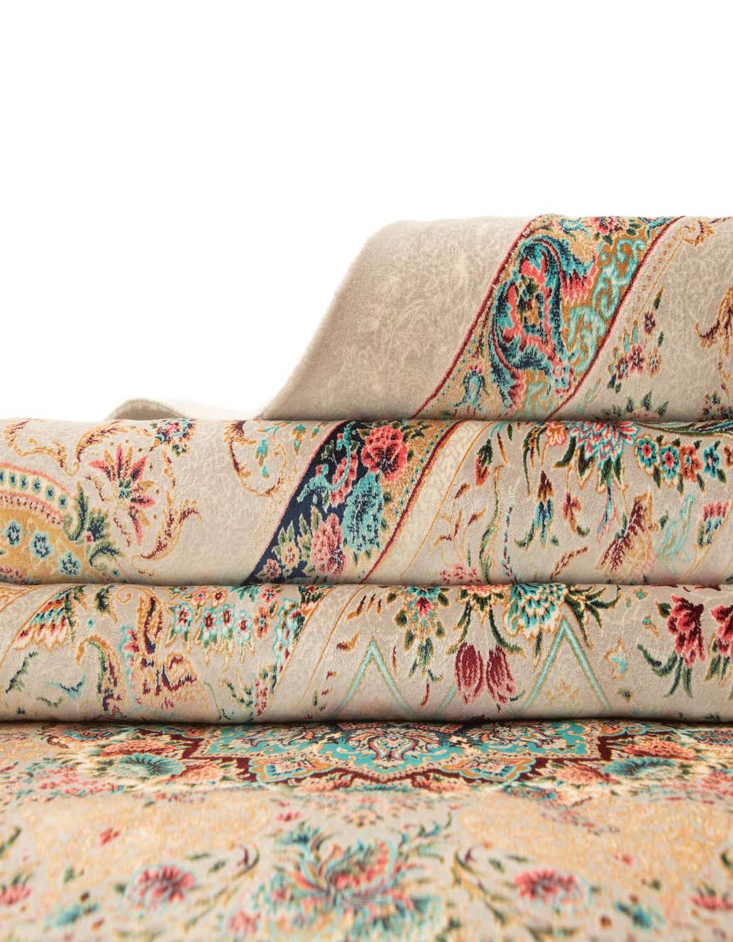 Primary image  6' 7 x 9' 9 Ghom Design Rug