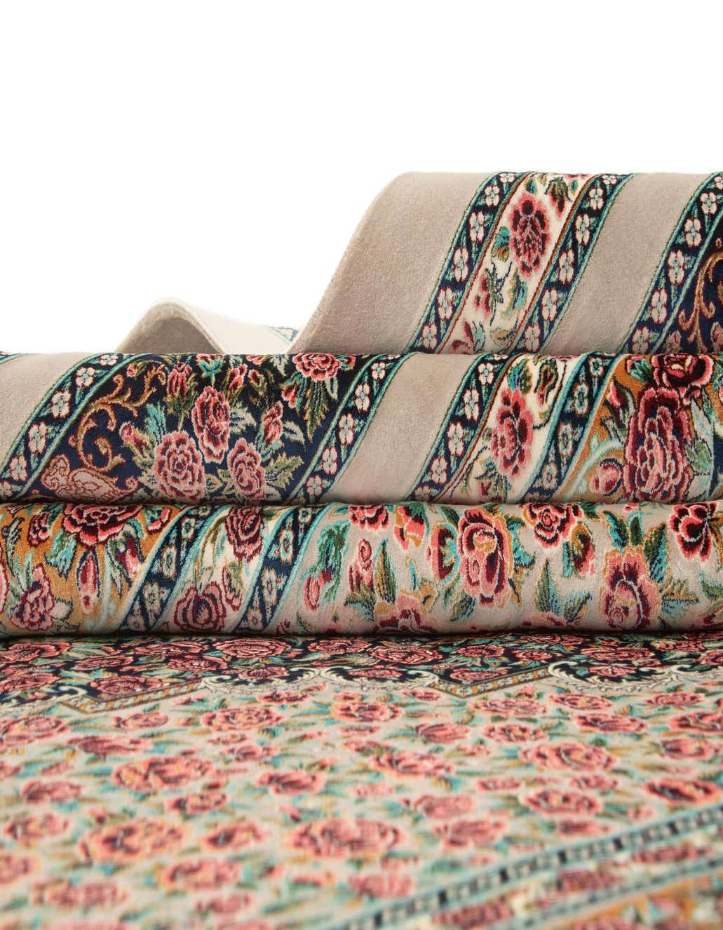 Primary image  6' 6 x 9' 10 Ghom Design Rug