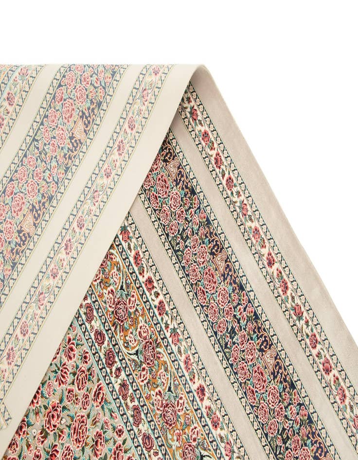 Detail image of  6' 6 x 9' 9 Ghom Design Rug