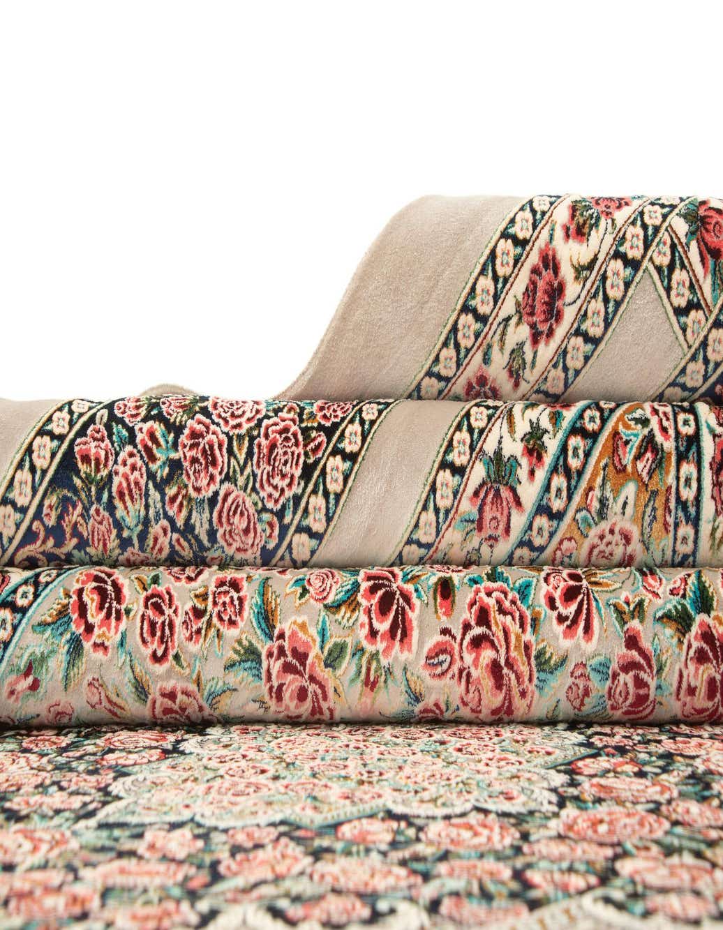 Primary image  6' 6 x 9' 9 Ghom Design Rug