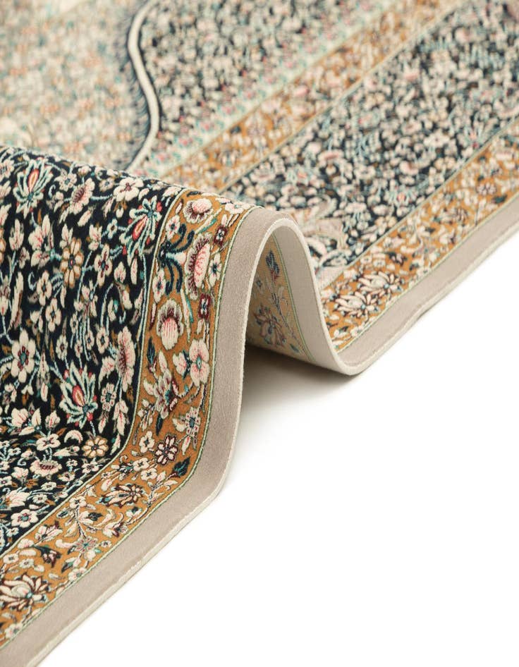 Detail image of  6' 6 x 9' 9 Ghom Design Rug