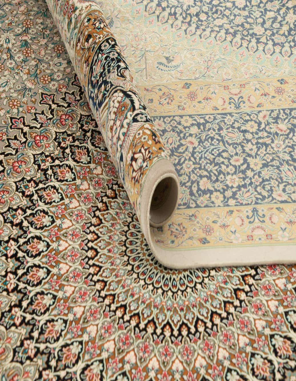 Primary image  6' 6 x 9' 9 Ghom Design Rug