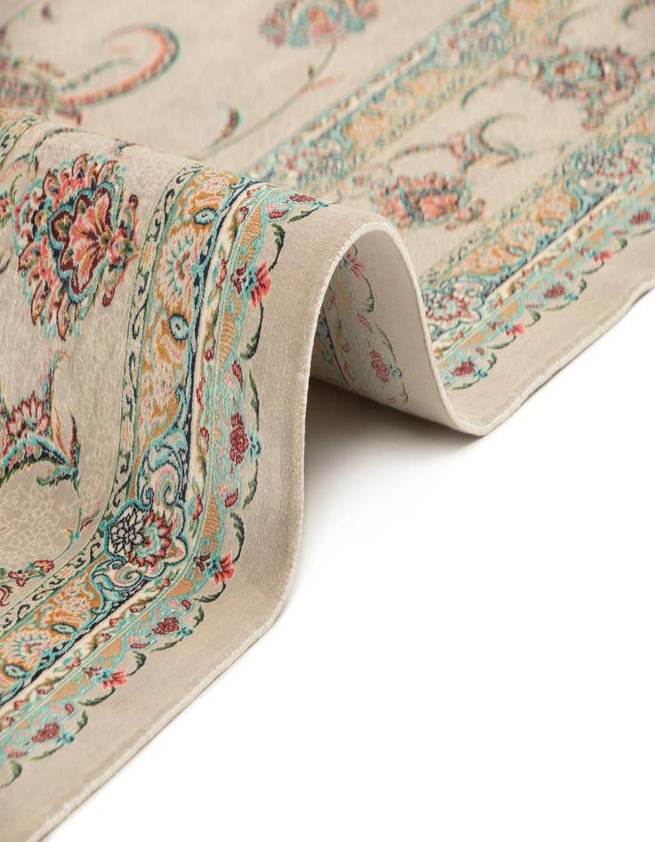 Detail image of  6' 6 x 9' 9 Ghom Design Rug