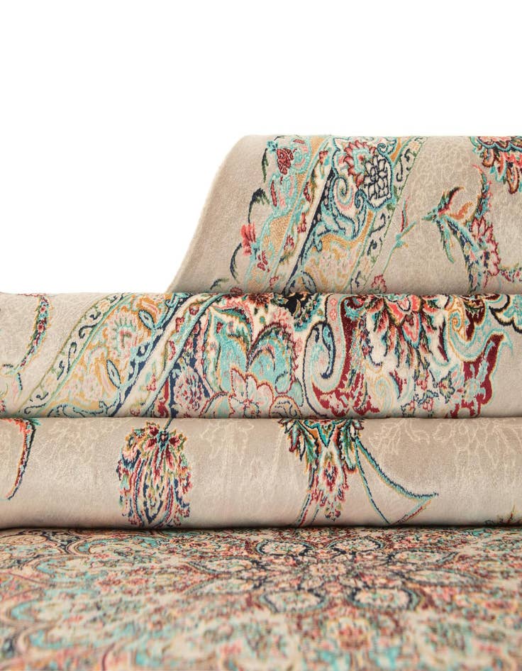 Detail image of  6' 6 x 9' 9 Ghom Design Rug