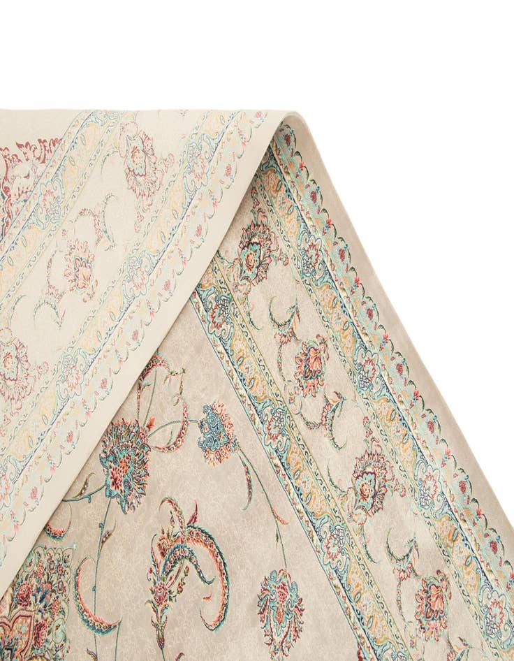 Detail image of  6' 6 x 9' 9 Ghom Design Rug