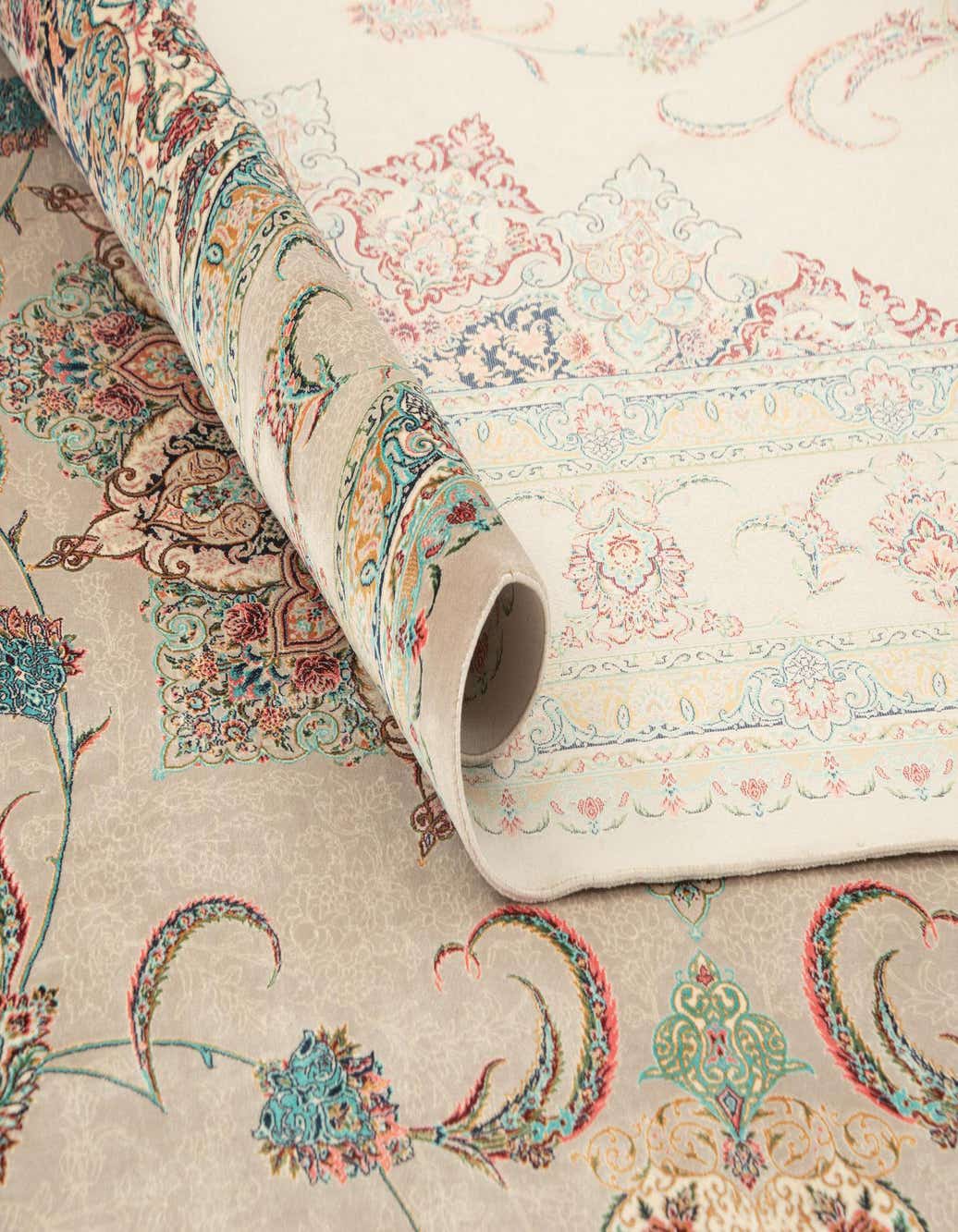 Primary image  6' 6 x 9' 9 Ghom Design Rug