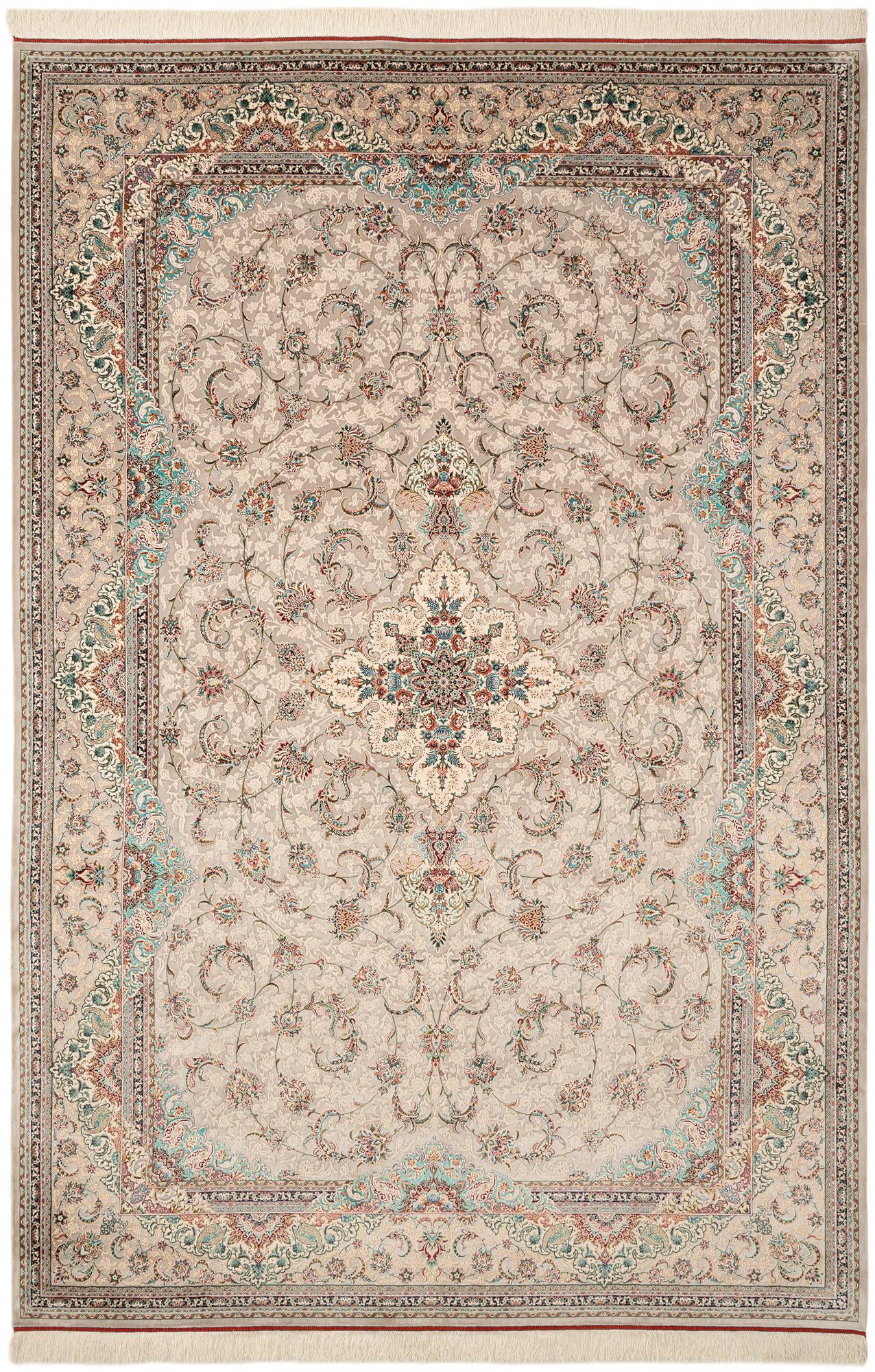  6' 7 x 9' 9 Ghom Design Rug