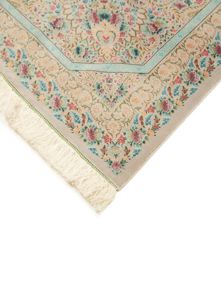 Detail image of  6' 6 x 9' 9 Ghom Design Rug