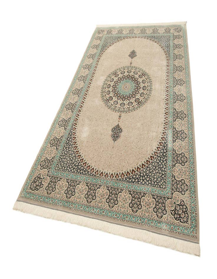 Detail image of  6' 6 x 9' 9 Ghom Design Rug