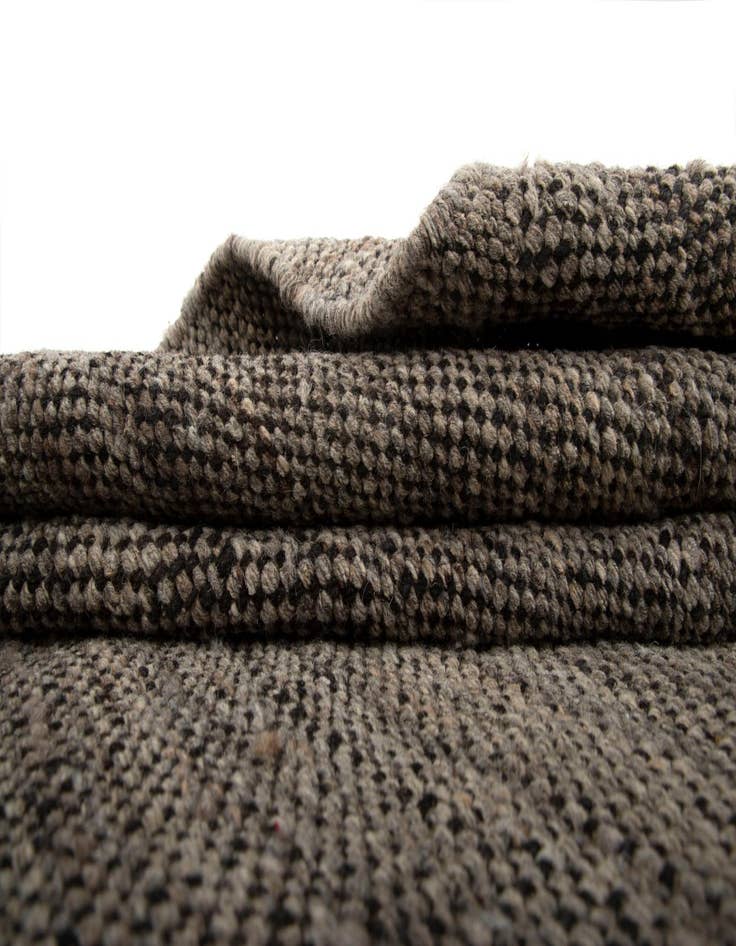 Detail image of  9' x 9' 7  Hand Knotted Handweb Wool Rug