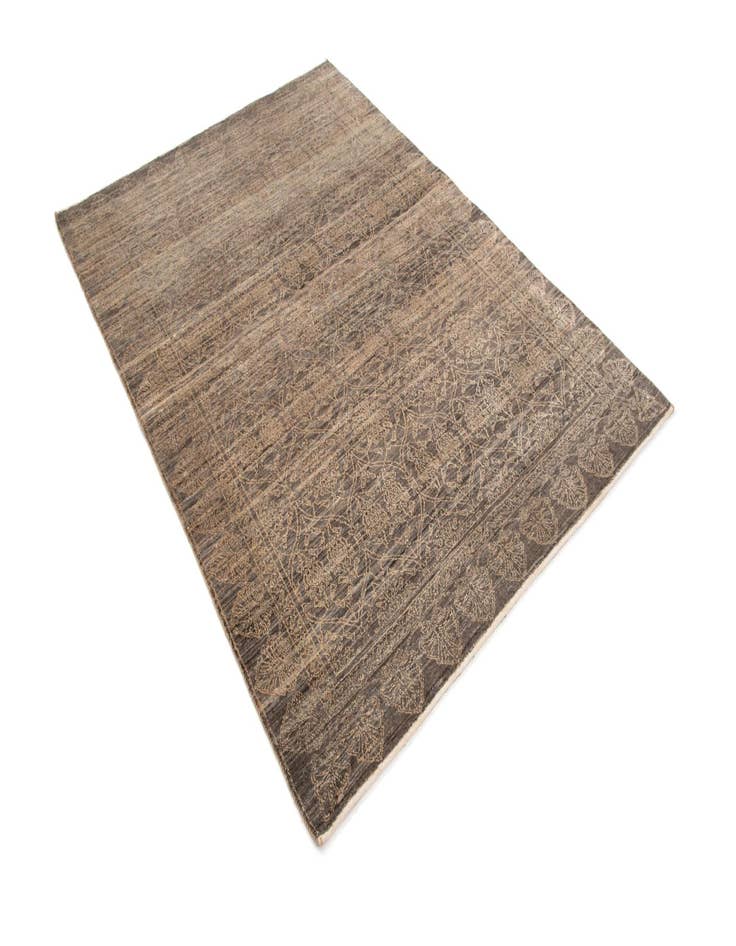 Detail image of  4' 9 x 6' 8  Hand Knotted Kashkuli Persian Rug