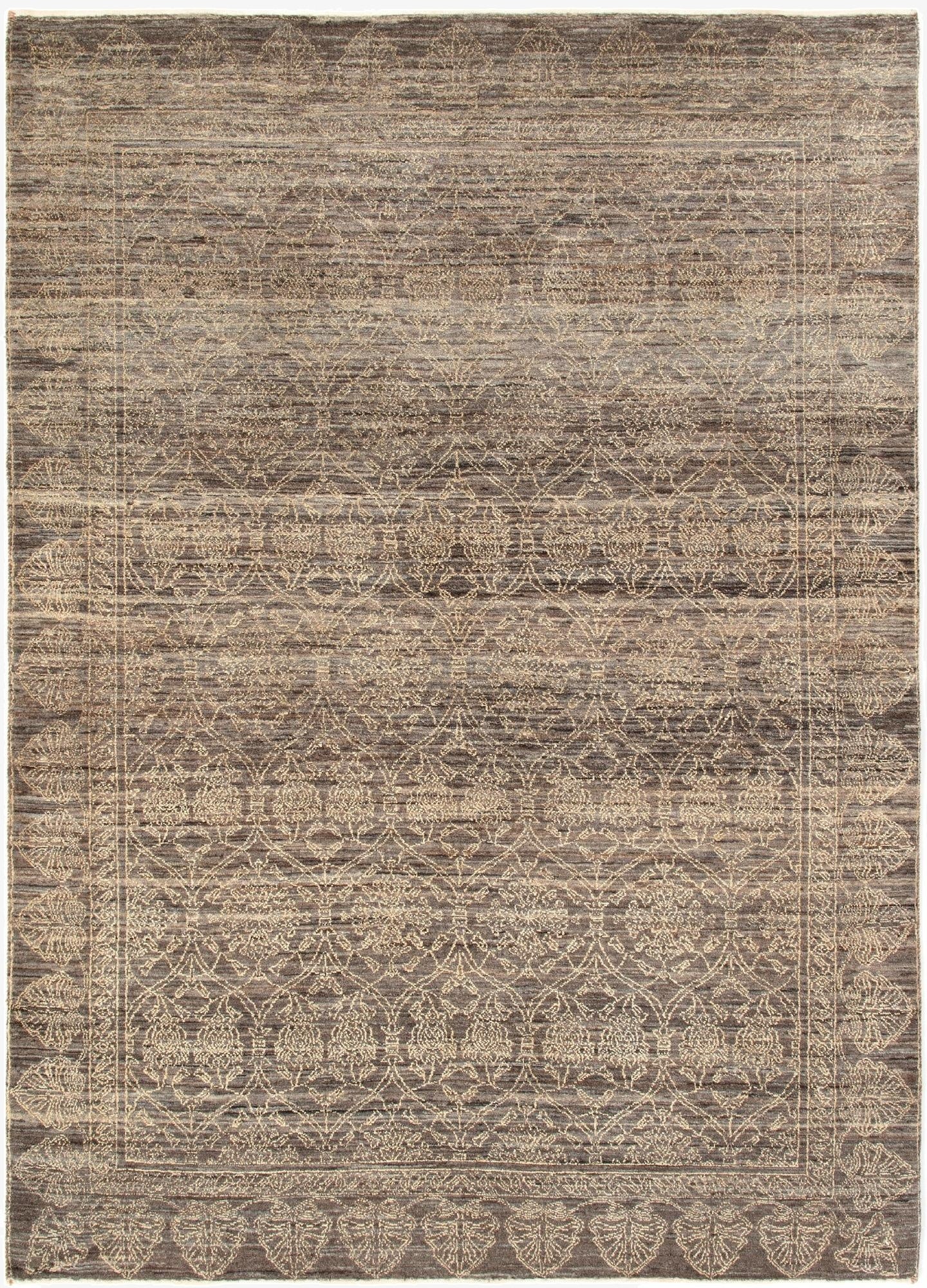 4' 9 x 6' 8  Hand Knotted Kashkuli Persian Rug
