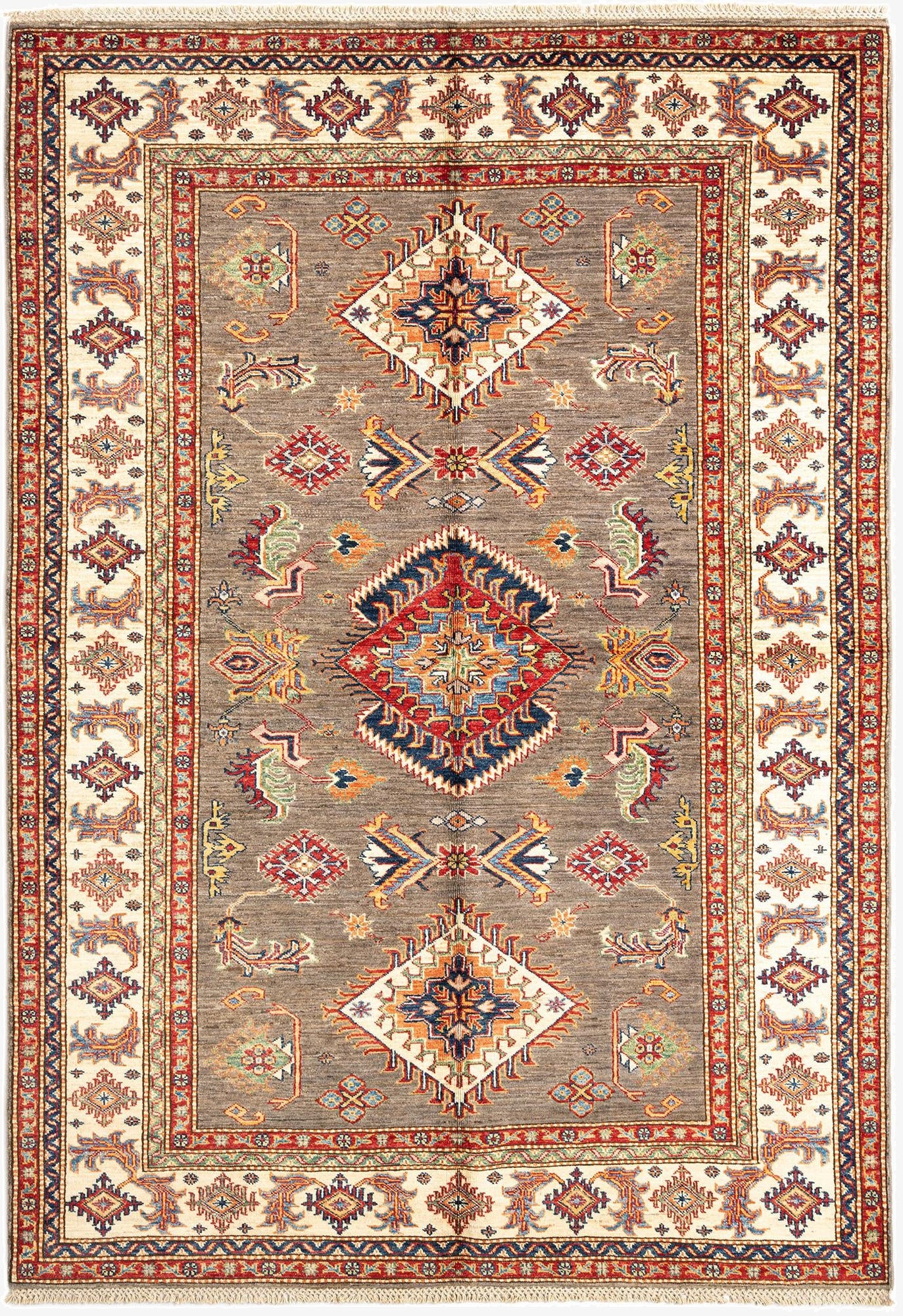  5' 6 x 8' 1 Kazak Wool Rug