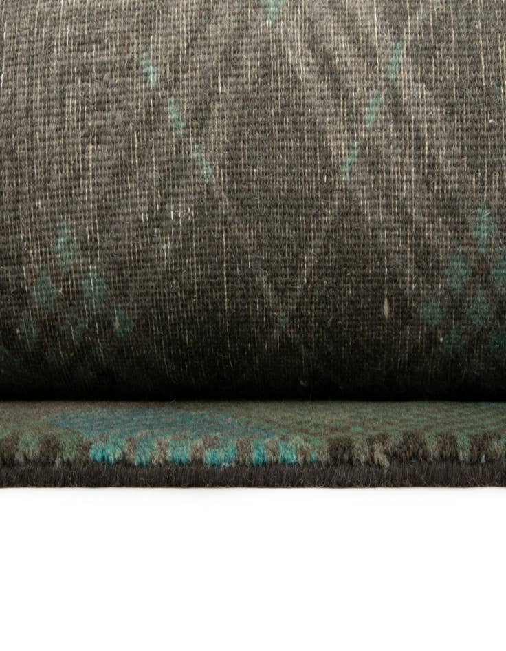 Detail image of  8' x 9' 10  Hand Knotted Modern Manshu Wool Rug