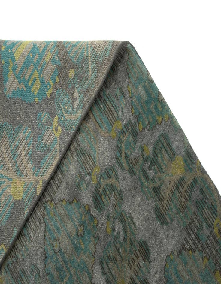 Detail image of  7' 11 x 9' 11  Hand Knotted Modern Manshu Rug