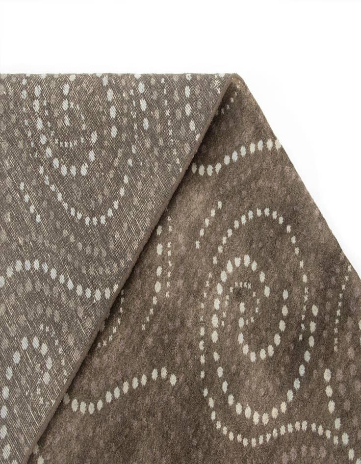 Detail image of  7' 9 x 9' 11 Modern Manshu Wool Rug