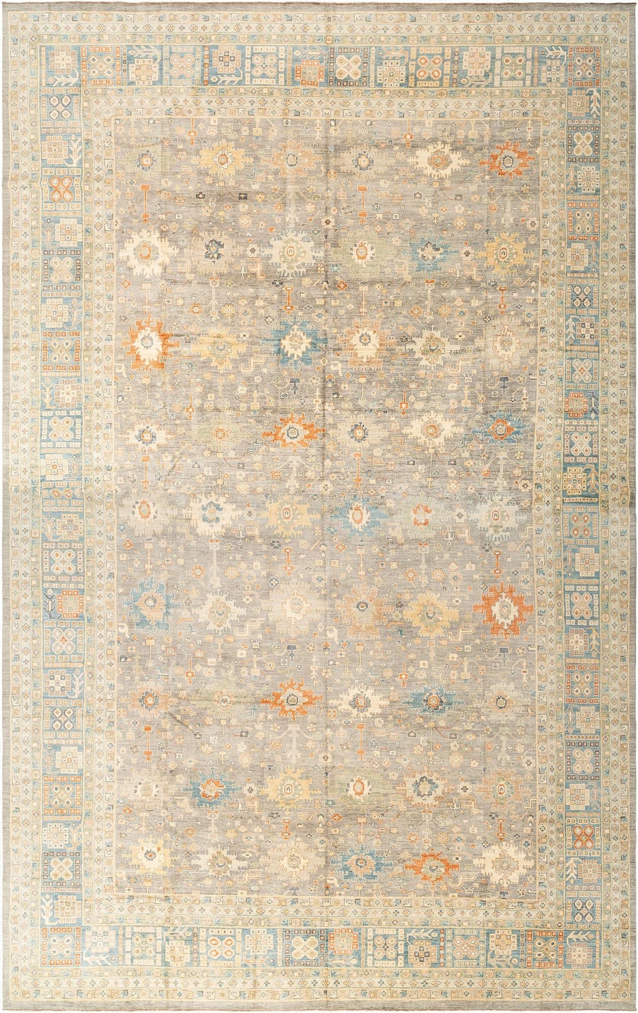  16' 6 x 25' 11  Hand Knotted Oushak Rug