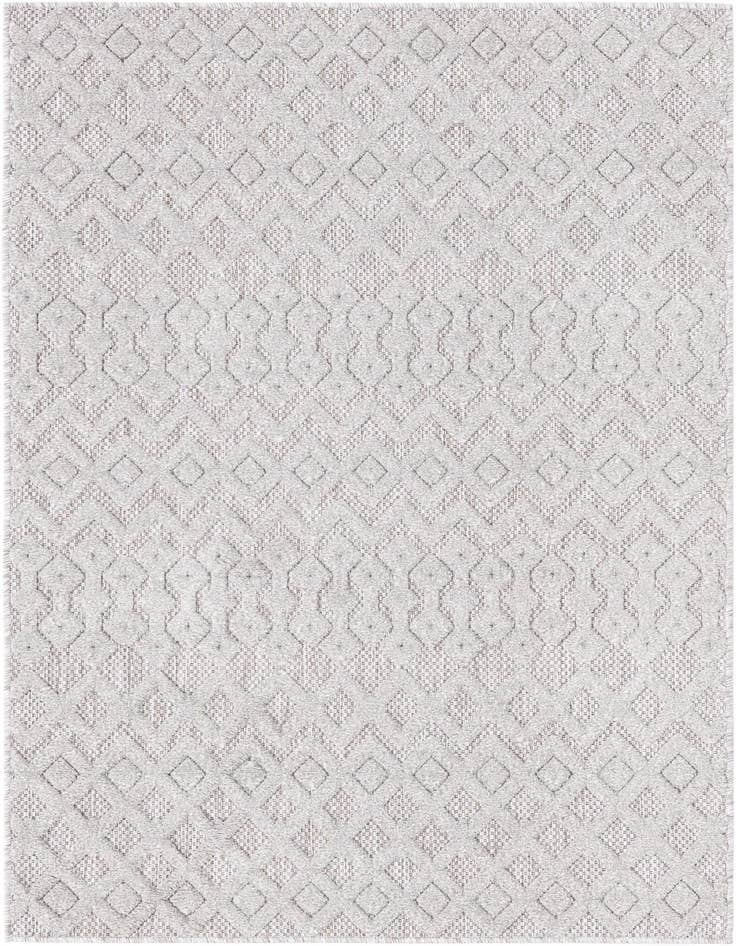 Detail image of  4' x 6'  Washable Trellis Textured Indoor / Outdoor Rug