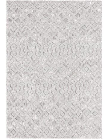 4' x 6' Washable Trellis Textured Indoor / Outdoor Rug