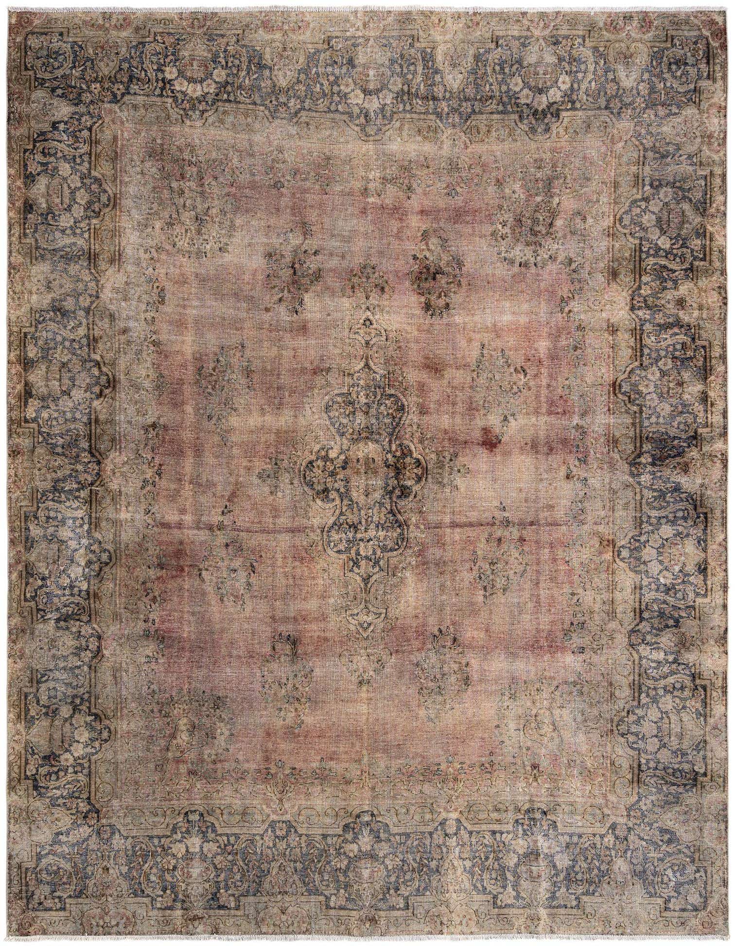 Primary image  9' 7 x 12' 8 Vintage Wool Rug