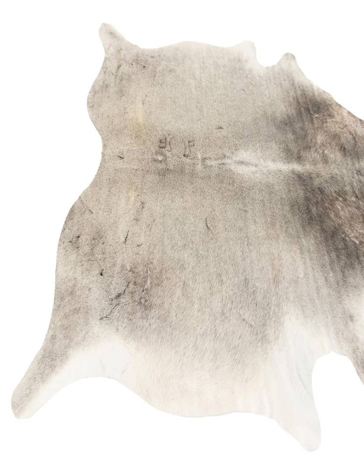 Detail image of  5' 7 x 6' Cowhide Leather Square Rug