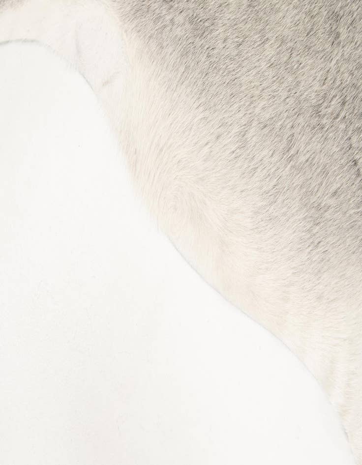 Detail image of  5' 7 x 6' Cowhide Leather Square Rug