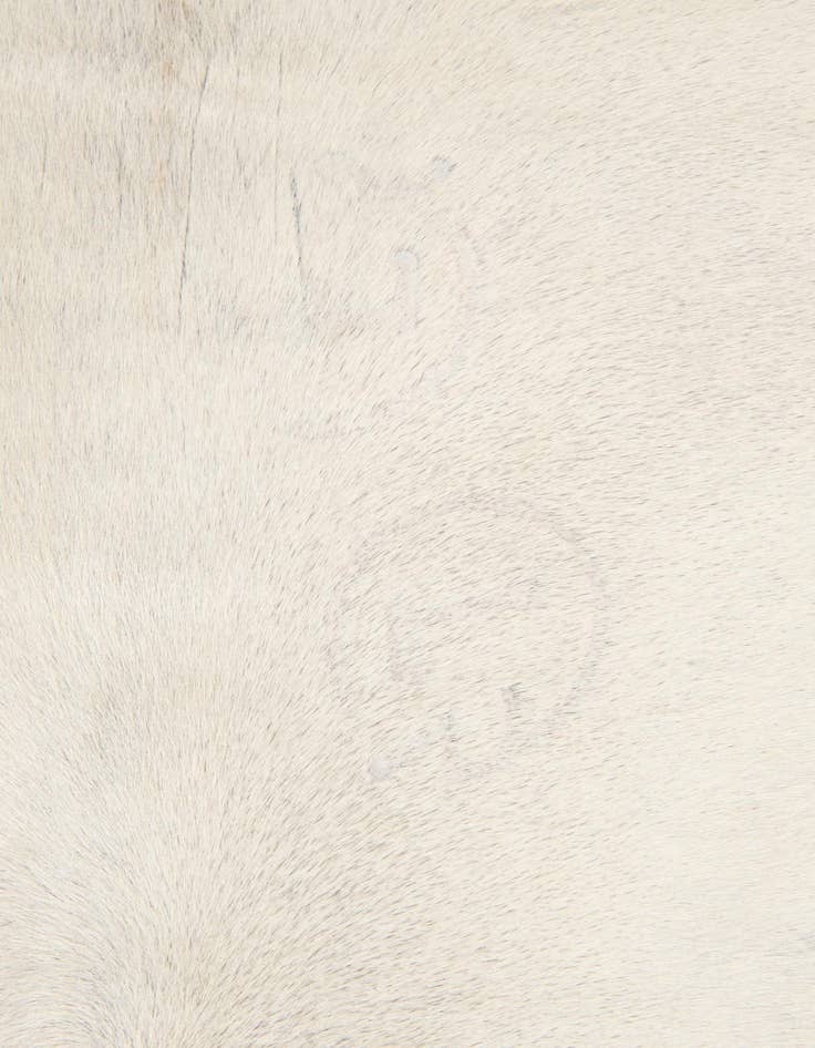 Detail image of  5' 4 x 5' 7 Cowhide Leather Square Rug