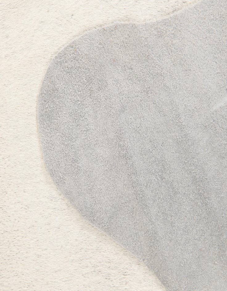 Detail image of  5' 4 x 5' 7 Cowhide Leather Square Rug