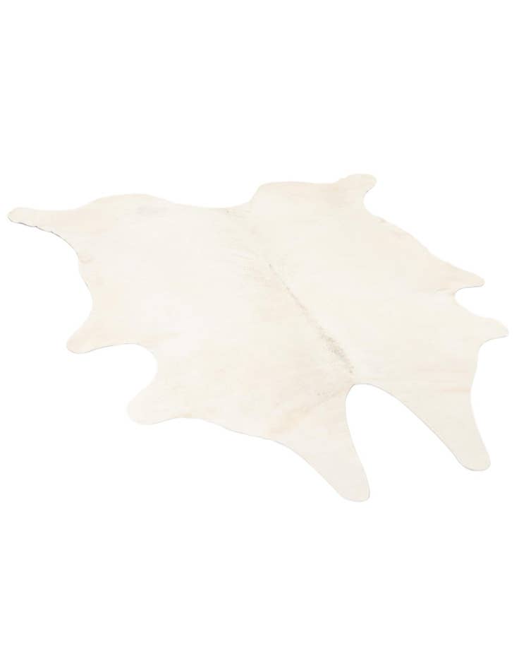 Detail image of  6' 7 x 6' 7 Cowhide Leather Square Rug