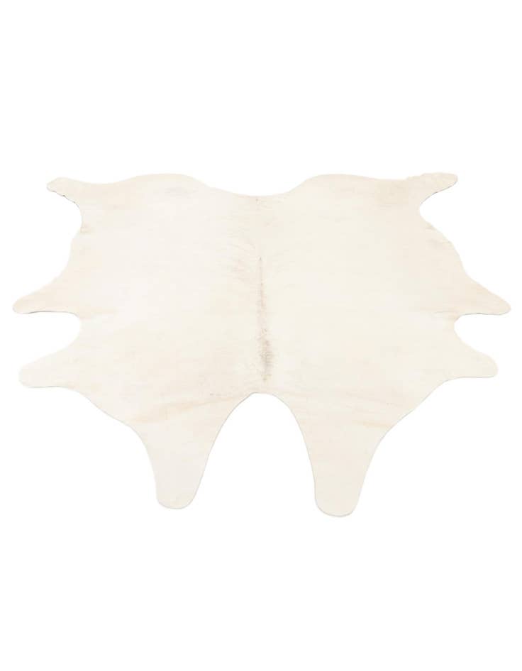 Detail image of  6' 7 x 6' 7 Cowhide Leather Square Rug