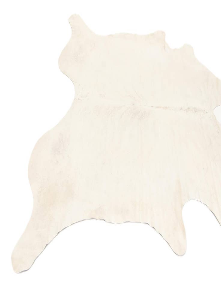Detail image of  6' 7 x 6' 7 Cowhide Leather Square Rug