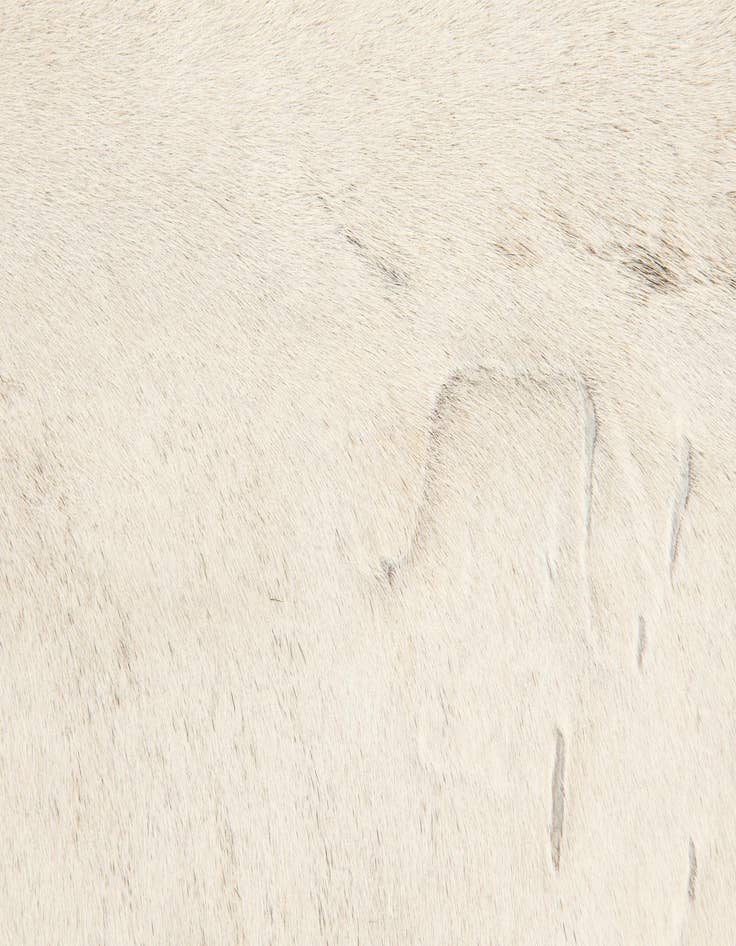 Detail image of  6' 7 x 6' 7 Cowhide Leather Square Rug